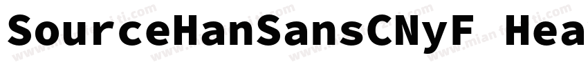 SourceHanSansCNyF Heavy字体转换
